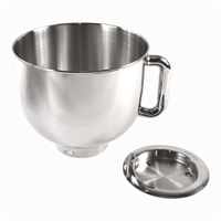 Skål og sokkel til køkkenmaskine fra Kenwood og Delonghi.